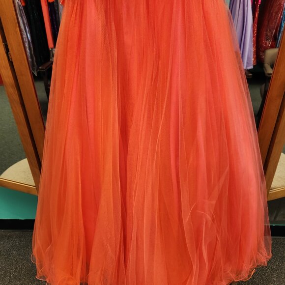 Precious Formals O10572 Size 2 Coral Prom Dress/Evening Gown - Picture 8 of 8